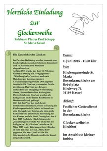 Einladung zur Glockenweihe